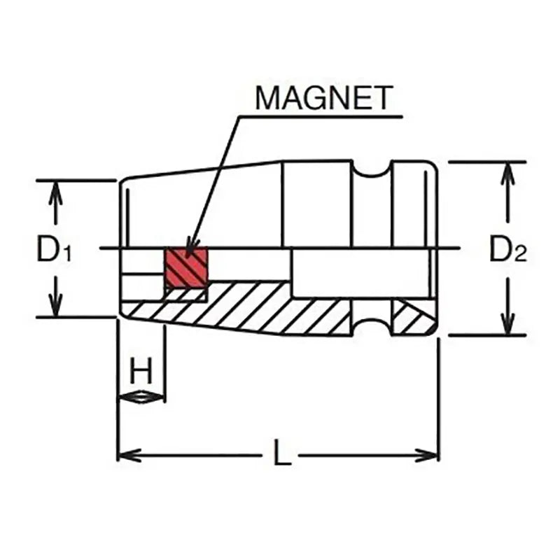 1/4 Sq. Dr. Socket 7/16 6 point Length 29mm SelfTapping screw