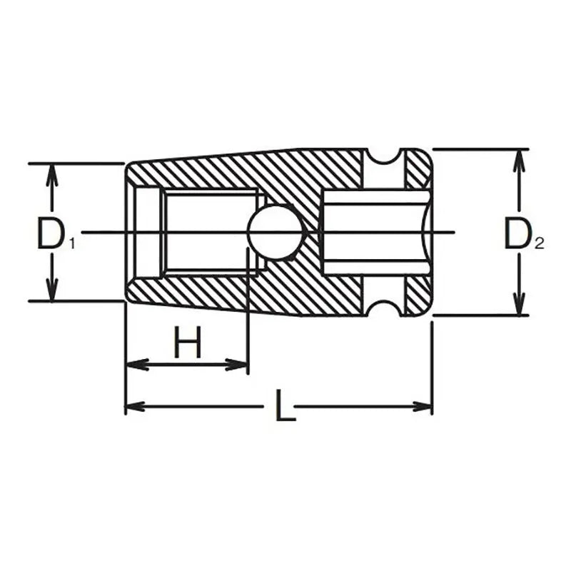 3/8 Sq. Dr. Stud Bolt Setter M5 X 0.8 Length 32mm - Ko-ken USA