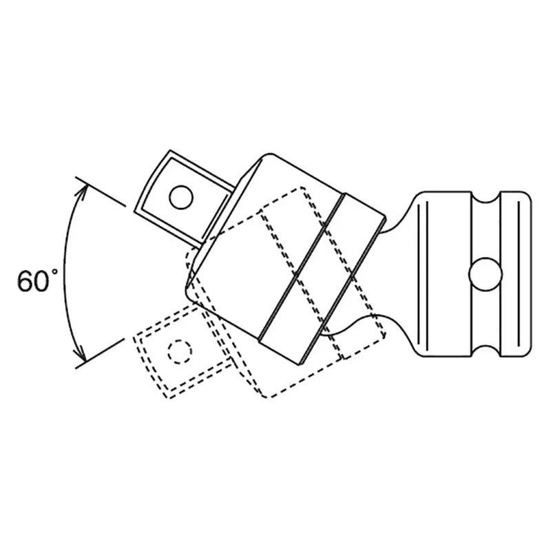 1/2 Sq. Dr. Universal Joint 1/2 Square Length 65mm Pin type - Ko