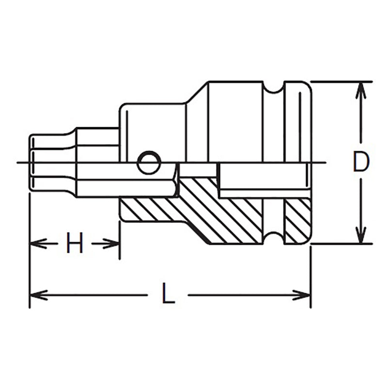 3/4 Sq. Dr. Bit Socket 3/4 Hex Length 76mm – Ko-ken USA