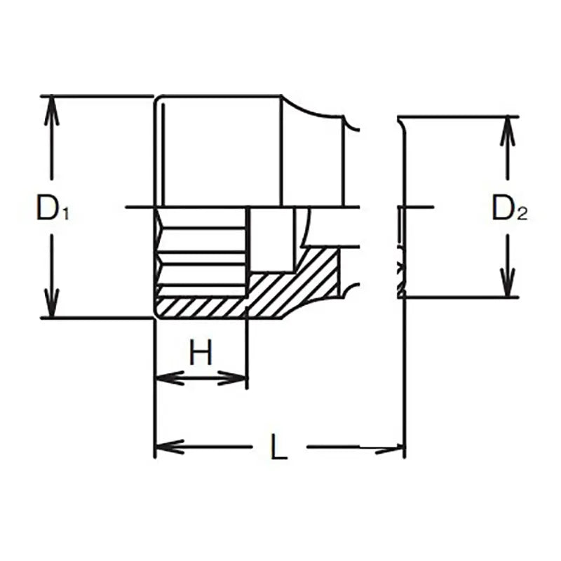 kokoko① 1 Sq. Dr. 6 Point Impact Socket 55mm – Ko-ken USA