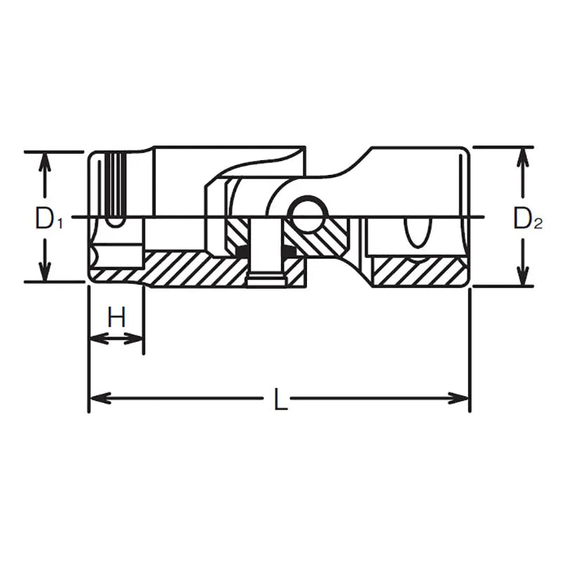 1/4 Sq. Dr. Universal NUT GRIP® Socket - 8mm - Ko-ken USA