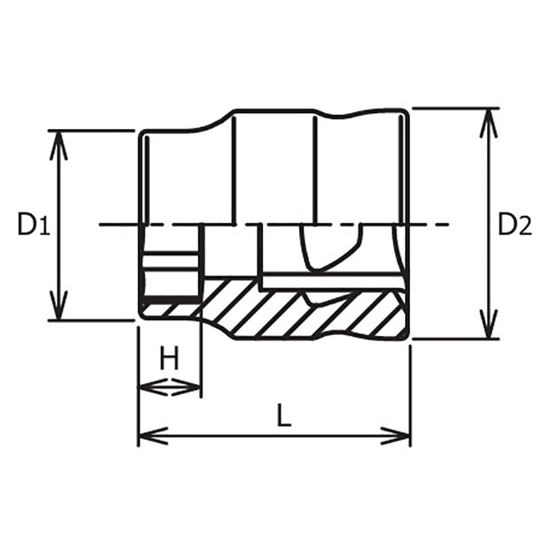 3/8 Sq. Dr. 6-Point Z-Series Metric Chrome Socket in 13mm – Ko-ken USA