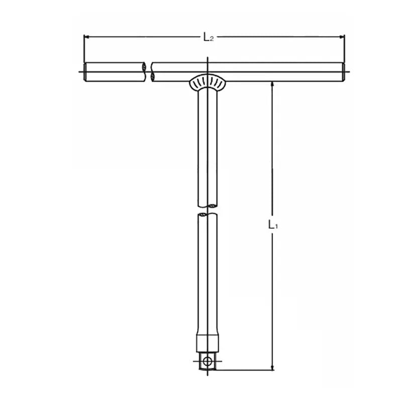 T Handle 3/8 Square Length 268 x 240mm Wobble-Fix - Ko-ken USA