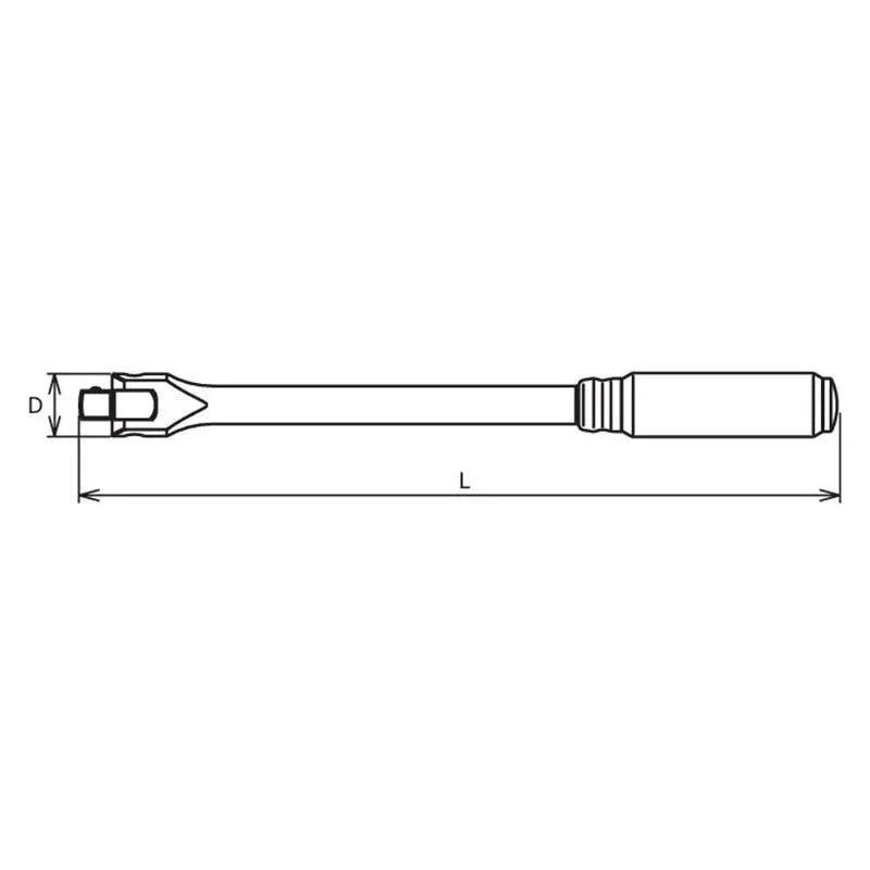 3/8 Sq. Dr. Hinge Handle Length 250mm Z-series - Ko-ken USA