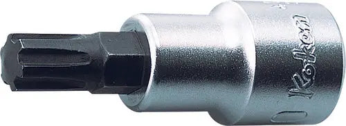 1/2 Sq. Dr. Bit Socket Ribe-CV M14 Length 60mm - Ko-ken USA