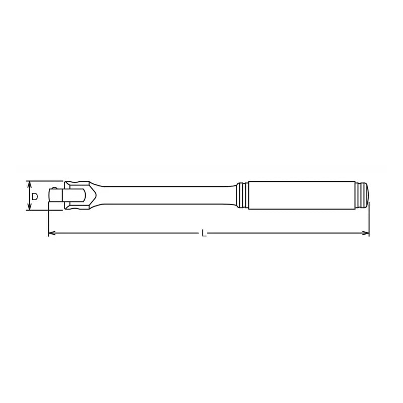 1/2 Sq. Dr. Hinge Handle Length 450mm Metal Handle - Ko-ken USA