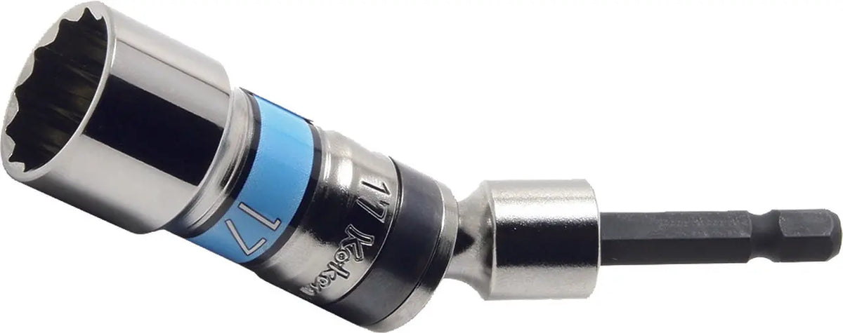 1/4 Hex Dr. Universal Long Socket 10mm 12 point 100mm - Ko-ken USA