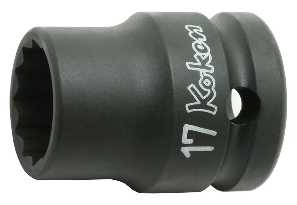 1/2 Sq. Dr. Socket 10mm 12 point Length 38mm Thin walled - Ko-ken USA