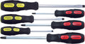 Phillips and Flat Head Blade Through Type Screwdriver Set, PH1-2-3/SL5-6-8 - 6 pieces