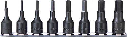 8 Piece 3/8 Sq. Dr. Impact SAE Hex Bit Socket Set 1/8-1/2 - Ko-ken