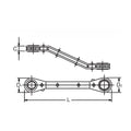 Ratcheting Ring Wrench  1/4x5/16 6 point Length 108mm Reversible