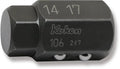 4-Point/6-Point Male Drain Plug Key Bits 14mm x 17mm Hex x Hex Length 32mm Ko-ken USA