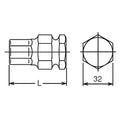 32mm Hex Dr. Bit  19mm Hex Length 60mm