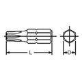 1/4 Hex Dr. TORX® T10 Bit - Length 25mm