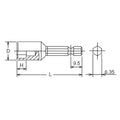 1/4 Hex Dr. Nut Setter  10mm 6 point Length 50mm