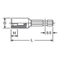 1/4 Hex Dr. TORX® E8 Nut Setter - Length 50mm