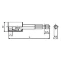 1/4 Hex Dr. Nut Setter with Plastic Protector  12mm 6 point Length 75mm  Turnable POM cover