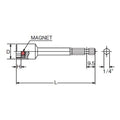 1/4 Hex Dr. Nut Setter  10mm 6 point Length 100mm Magnet