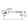 1/4 Hex Dr. Nut Setter  8mm 6 point Length 75mm Magnet