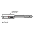 14mm 1/4 Hex Dr. Slide Magnet 6-Point Nut Setter, 150mm Length