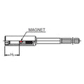 1/4 Hex Dr. Nut Setter  8mm 6 point Length 75mm Slide Magnet