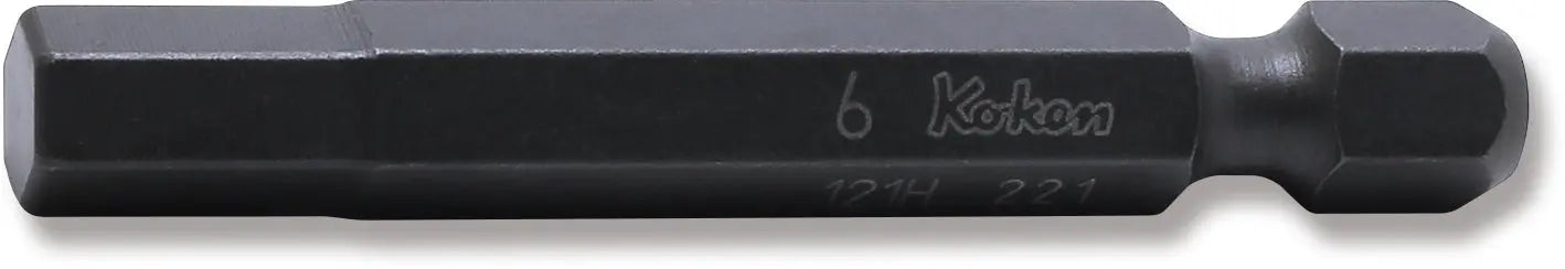 1/4 Hex Dr. Bit 6mm Hex Length 50mm - Ko-ken USA