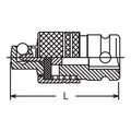 1/4 Sq. Dr. Adaptor  1/4 Square Length 35mm Locking Quick Release