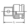 1/4 Sq. Dr. Adaptor  3/8 Square Length 22mm Pin type