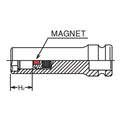 1/4 Sq. Dr. Socket  10mm 6 point Length 48mm Slide Magnet