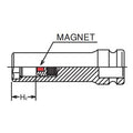 1/4 Sq. Dr. Socket  14mm 6 point Length 48mm Slide Magnet