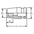 1/4 Sq. Dr. Impact TORX® E10 Socket - Length 23mm