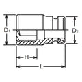 1/4 Sq. Dr. Socket  11mm Pathfinder Length 23mm