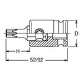 3/8 Sq. Dr. TORXplus® 30IP Bit Socket - Length 52mm