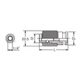 3/8 Sq. Dr. Impact Bit Holder for 1/4 (6.3) Hex Bits - Length 42mm