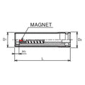 3/8 Sq. Dr. Socket with Plastic Protector  13mm 6 point Length 80mm Slide Magnet Turnable POM cover