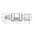 3/8 Sq. Dr. Impact Ball Type Universal Double Joint - Length 75mm