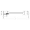 1/2 Sq. Dr. Torsion Bar  19mm x 60Nm  Length 219mm