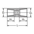 1/2 Sq. Dr. Lock Nut Buster  21 x 24.5mm Double Ended Length 65mm