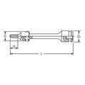 1/2 Sq. Dr. Extension Universal Bit Socket  10mm Hex Length 150mm