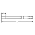 Stud puller  10mm  Length 205mm  Polished Handle