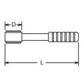 Stud puller  10mm  Length 120mm  Rubber Handle