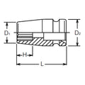 1/2 Sq. Dr. Socket  9mm 12 point Length 38mm