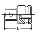 1/2 Sq. Dr. Adaptor  5/8 Square Length 42mm Hole type