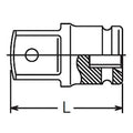 1/2 Sq. Dr. Extension Adaptor  3/4 Square Length 200mm Ball type