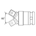 1/2 Sq. Dr. Universal Joint  1/2 Square Length 74mm Ball type