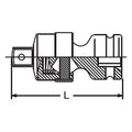 1/2 Sq. Dr. Universal Joint  1/2 Square Length 74mm Hole type