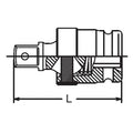 1/2 Sq. Dr. Universal Joint  1/2 Square Length 65mm Pin type