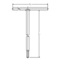 T Handle  10mm Hex Length 300 x 190mm