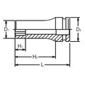 3/4 Sq. Dr. Socket  36mm Surface Drive Length 100mm